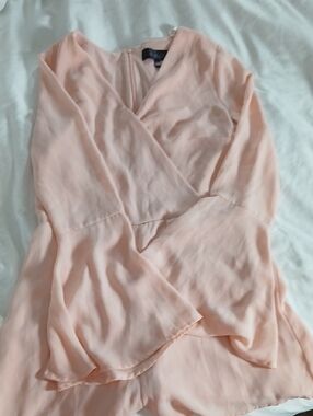 Women's Peach Wrap Jumpsuit